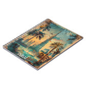 Vintage Dubai Verenigde Arabische Emiraten Burj Kh Notitieboek (Linkerzijde)