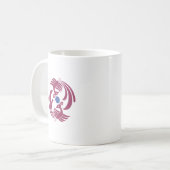 vintage dubbele feniks koffiemok (Voorkant links)
