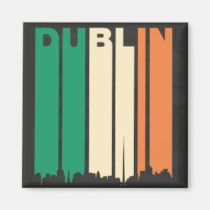 Vintage Dublin Cityscape Magneet