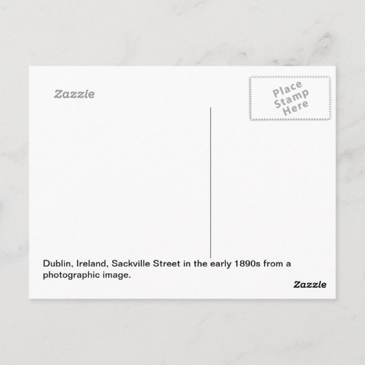 Vintage Dublin, Ierland - Briefkaart (Achterkant)