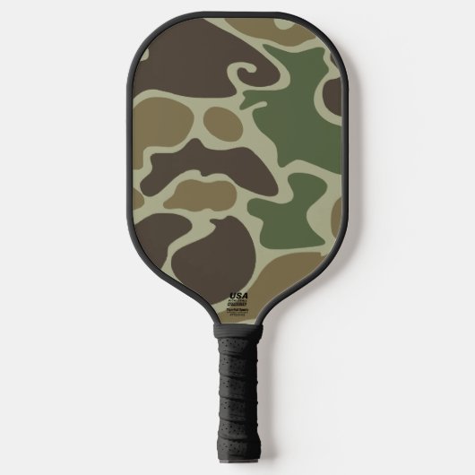 Vintage Duck Camo Frogskin Ozark Timber Pickleball Paddle (Voorkant)