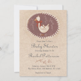 Vintage Duckling Kaart