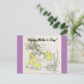 Vintage Ducks Moederdag Briefkaart (Staand voorkant)
