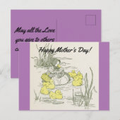 Vintage Ducks Moederdag Briefkaart (Voorkant / Achterkant)