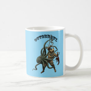 Vintage Duiker met een Octopus en een Kreeft URM Koffiemok