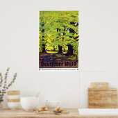 Vintage Duitse bos reisposter Deutscher Wald Poster (Keuken)
