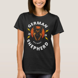 Vintage Duitse Herdershond Bliksem Hondenliefhebbe T-shirt