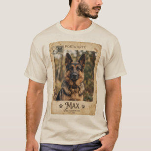 Vintage Duitse Herdershond Persoonlijke T-Shirt