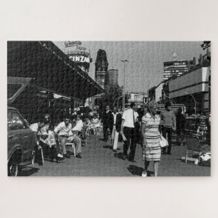 Vintage Duitsland Berlijn kurfürstendamm laan Legpuzzel