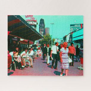 Vintage Duitsland Berlijn kurfürstendamm laan Legpuzzel