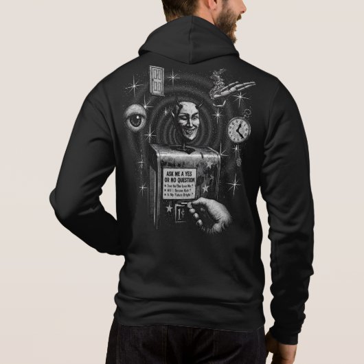 Vintage Duivel Fortune Machine Hoodie (Achterkant)