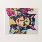 Vintage Duivelvrouw Legpuzzel (Horizontaal)