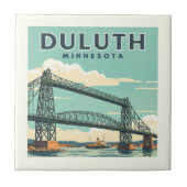 Vintage Duluth Minnesota Tegeltje (Voorkant)