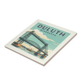 Vintage Duluth Minnesota Tegeltje (Zijkant)