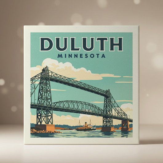 Vintage Duluth Minnesota Tegeltje