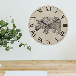 Vintage Durer Rhino Grote Klok