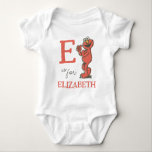 Vintage - E is voor Elmo | Jouw namen toevoegen Romper<br><div class="desc">Pas dit  ontwerp van Elmo aan door jouw naam en eerste brief toe te voegen.</div>
