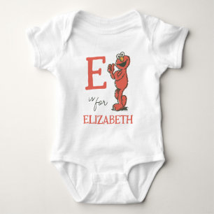 Vintage - E is voor Elmo   Jouw namen toevoegen Romper