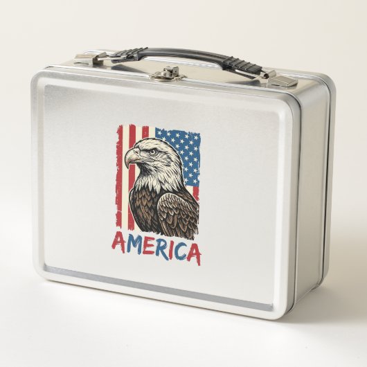 Vintage Eagle America Patriottische Shirt Ontwerp_ (Voorkant)
