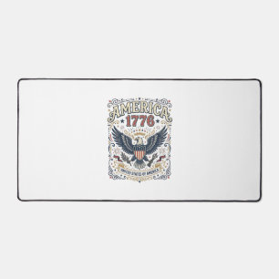 Vintage Eagle Amerika 1776 Patriottisch Bureaumat