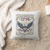 Vintage Eagle Amerika 1776 Patriottisch Kussen (Deken)