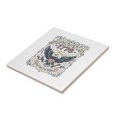 Vintage Eagle Amerika 1776 Patriottisch Tegeltje (Zijkant)