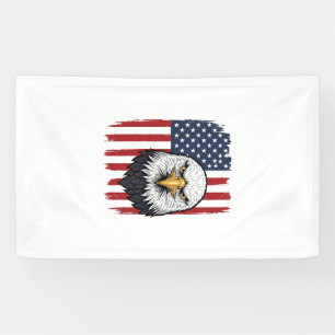Vintage Eagle Amerikaanse Vlag Patriottisch Shirt  Spandoek