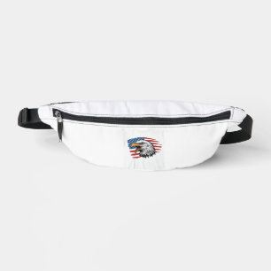 Vintage Eagle Flag Patriottische Vector T-shirt On Heuptasje
