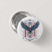 Vintage Eagle Patriottisch Ronde Button 3,2 Cm (Voorkant /achterkant)