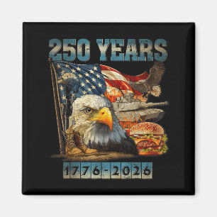 Vintage Eagle Usa Vlag 250 Jaar 1776-2026 250e Ver Magneet