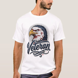 Vintage Eagle Veteran Patriottisch Shirt Ontwerp_1