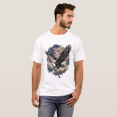 Vintage Eagle Vlag Patriottisch Shirt Ontwerp_1 (Voorkant volledig)