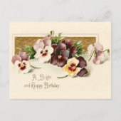 Vintage Early 1900's Birthday Greeting Postcard Briefkaart (Voorkant)