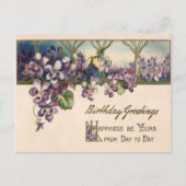 Vintage Early 1900's Birthday Greeting Postcard Briefkaart (Voorkant)