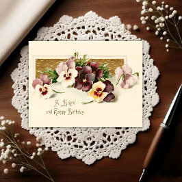 Vintage Early 1900's Birthday Greeting Postcard Briefkaart