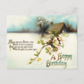 Vintage Early 1900's Birthday Greeting Postcard Briefkaart (Voorkant)