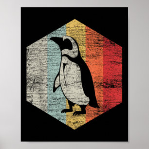 Vintage Earth Day Gifts Retro Penguin Poster