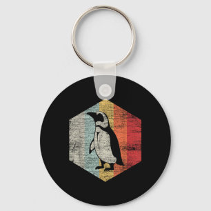 Vintage Earth Day Gifts Retro Penguin Sleutelhanger