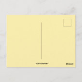 Vintage Easter Bunny Choir and Daffodils Briefkaart (Achterkant)