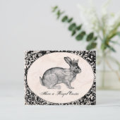 Vintage Easter bunny postcard Feestdagenkaart (Staand voorkant)