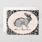 Vintage Easter bunny postcard Feestdagenkaart (Voorkant / Achterkant)