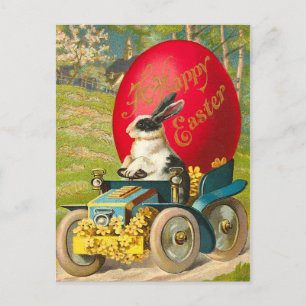 Vintage Easter Bunny Postcard Feestdagenkaart