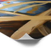 Vintage Easter Chick Art Print, Pastel Farmhouse Poster (Hoek)