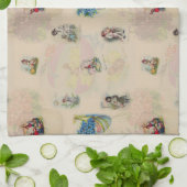 Vintage Easter Germany postcards - retro seamless  Theedoek (Gevouwen)