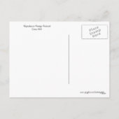 Vintage Easter Greetings 1909 Feestdagenkaart (Achterkant)