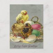 Vintage Easter Greetings 1909 Feestdagenkaart (Voorkant)