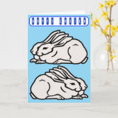 Vintage Easter Kaart (Gele Bloem)