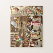 Vintage Easter Parade Retro Springtime Celebration Legpuzzel (Verticaal)