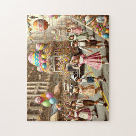 Vintage Easter Parade Retro Springtime Celebration Legpuzzel