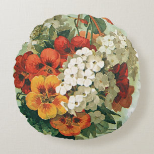 Vintage Eastman's Seed Catalog Hoesje Art, 1897 Rond Kussen